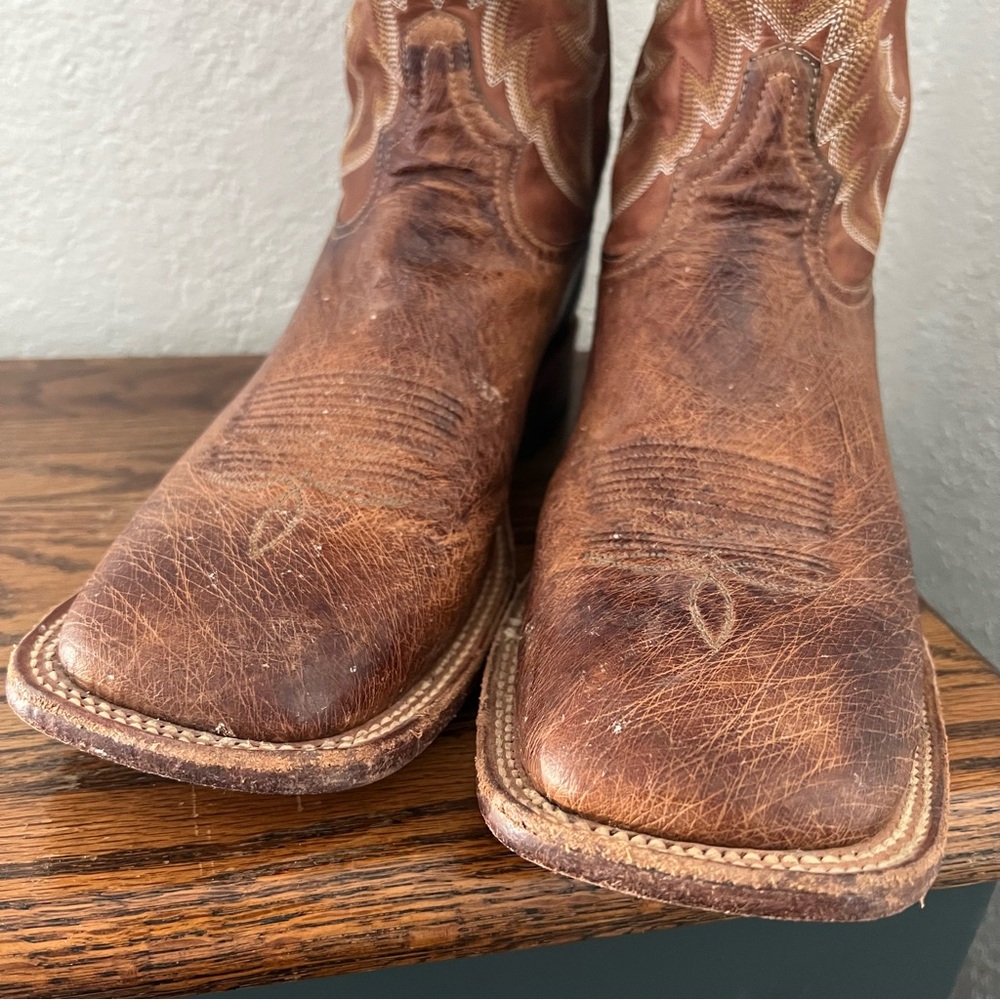 Tony Lama O4177 Men's San Saba Collection Stockman Boots Square Toe 10.5 D - Picture 6 of 10